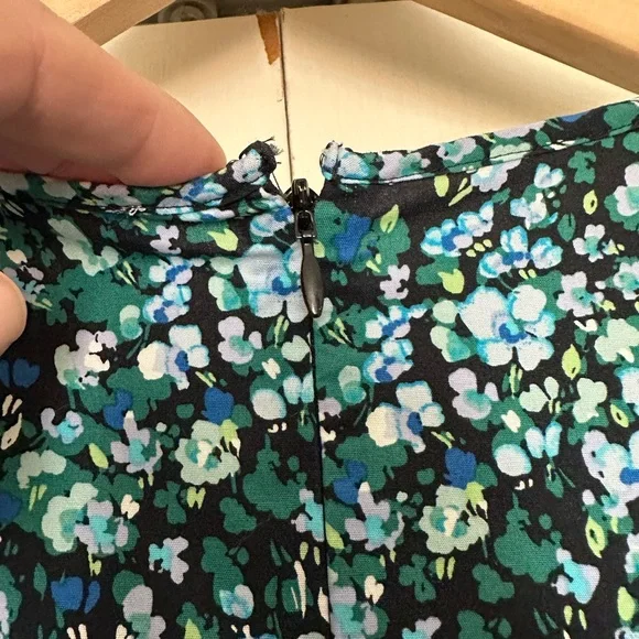 J. Crew Blue Floral Midi Dress - Picture 6 of 9